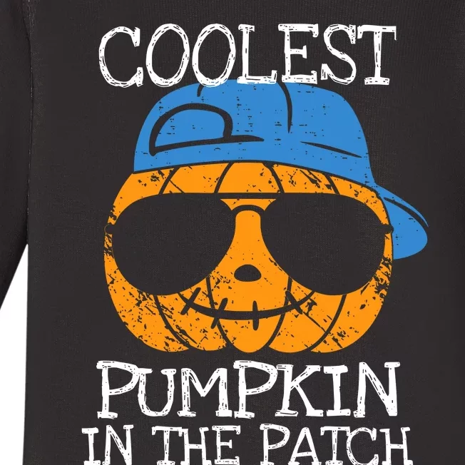 Coolest Pumpkin In The Patch Halloween Boy Girl Teens Baby Long Sleeve Bodysuit