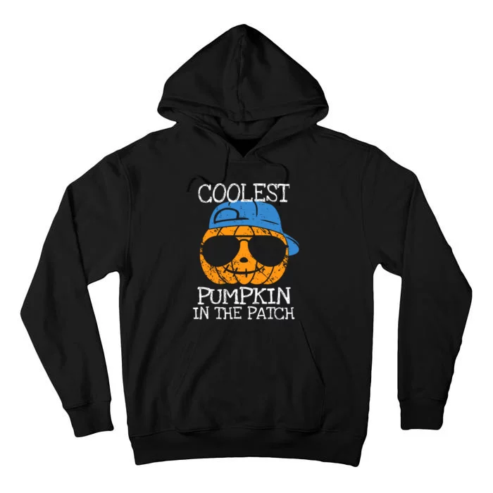 Coolest Pumpkin In The Patch Halloween Boy Girl Teens Tall Hoodie