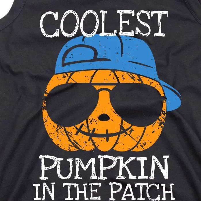 Coolest Pumpkin In The Patch Halloween Boy Girl Teens Tank Top