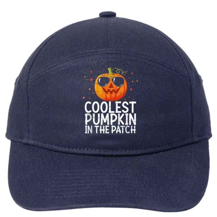 Coolest Pumpkin In The Patch Gift 7-Panel Snapback Hat