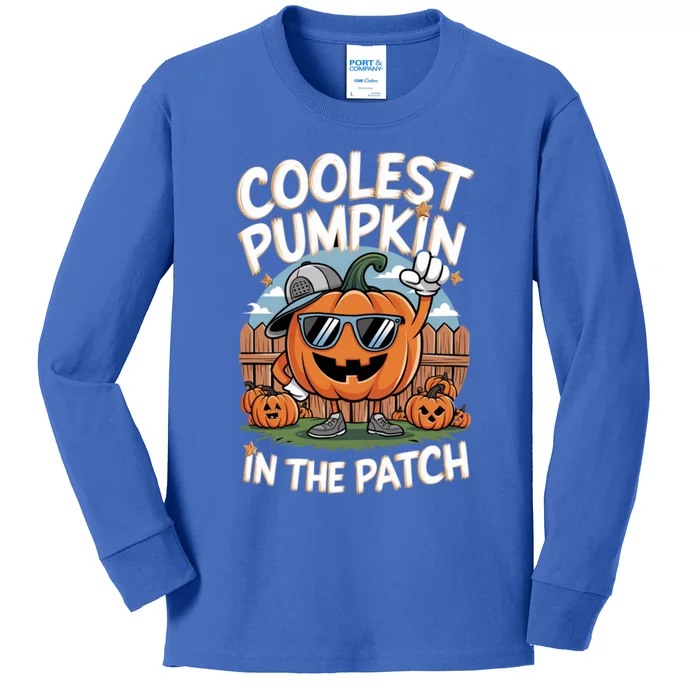 Coolest Pumpkin In The Patch Cute Gift Kids Long Sleeve Shirt