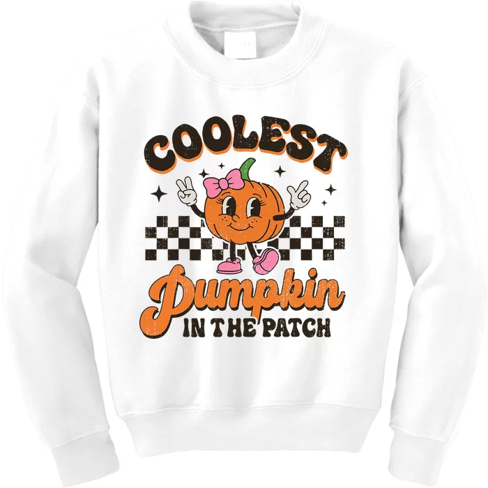 Coolest Pumpkin In The Patch Halloween Kids Sweatshirt