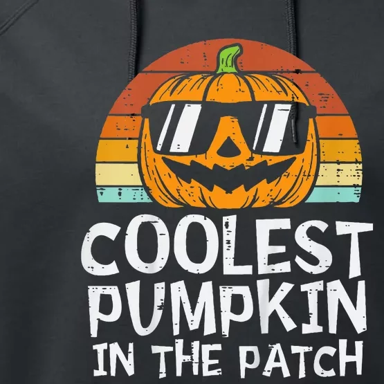 Coolest Pumpkin In The Patch Halloween Performance Fleece Hoodie