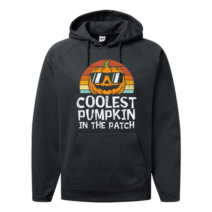 Coolest Pumpkin In The Patch Halloween Performance Fleece Hoodie