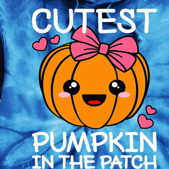 Cutest Pumpkin In The Patch Funny Halloween Tie Dye Hoodie