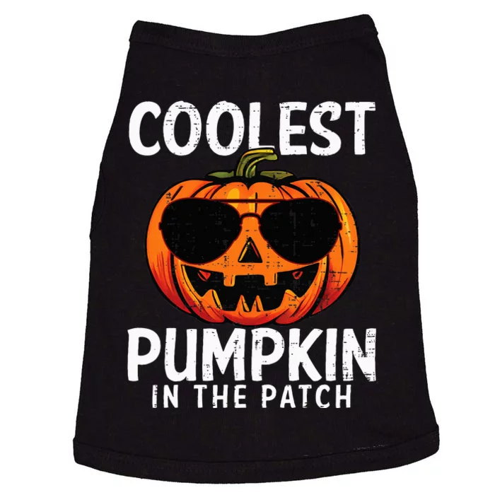 Coolest Pumpkin In The Patch Halloween Kids Doggie Tank