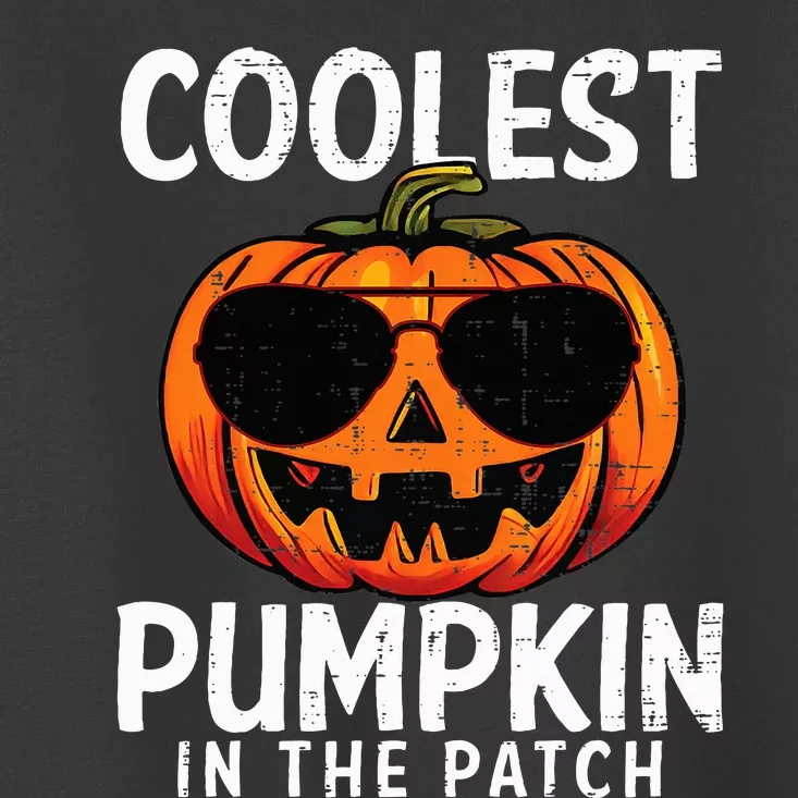 Coolest Pumpkin In The Patch Halloween Kids Toddler T-Shirt