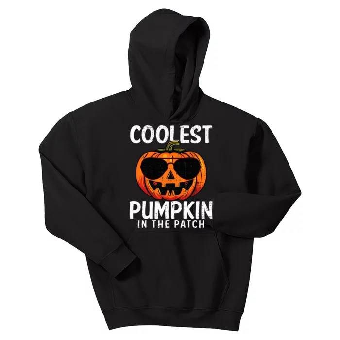 Coolest Pumpkin In The Patch Halloween Kids Kids Hoodie