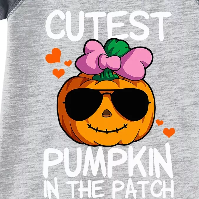 Cutest Pumpkin In The Patch Halloween Pumpkin Infant Baby Jersey Bodysuit