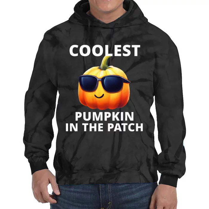 Coolest Pumpkin In The Patch Halloween Tie Dye Hoodie