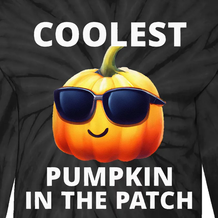 Coolest Pumpkin In The Patch Halloween Tie-Dye Long Sleeve Shirt