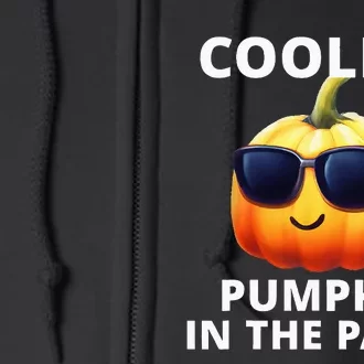 Coolest Pumpkin In The Patch Halloween Full Zip Hoodie