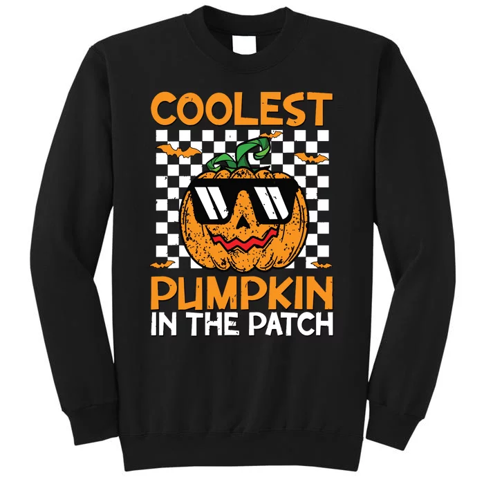 Coolest Pumpkin In The Patch Outfit Halloween Tall Sweatshirt