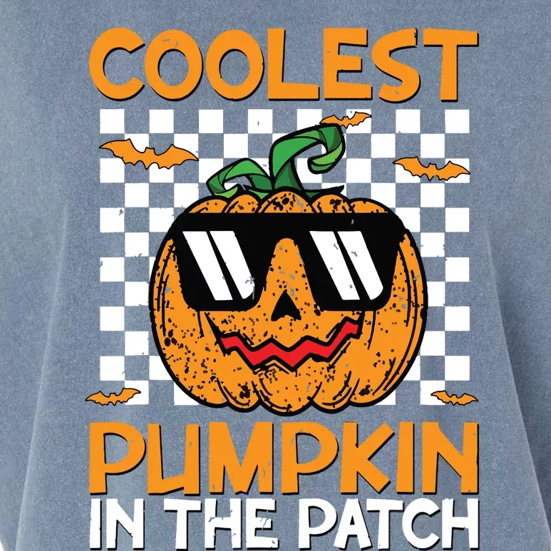 Coolest Pumpkin In The Patch Outfit Halloween Garment-Dyed Women's Muscle Tee