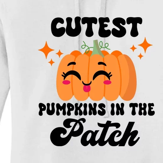 Cutest Pumpkin In The Patch Kids Girls Halloween Pumpkin Women's Pullover Hoodie