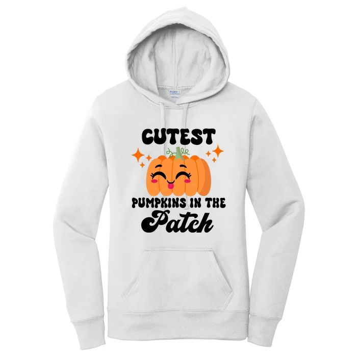 Cutest Pumpkin In The Patch Kids Girls Halloween Pumpkin Women's Pullover Hoodie