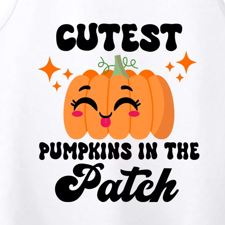 Cutest Pumpkin In The Patch Kids Girls Halloween Pumpkin Performance Tank