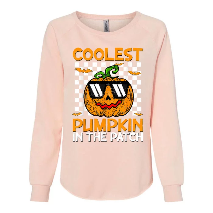 Coolest Pumpkin In The Patch Outfit Halloween Womens California Wash Sweatshirt