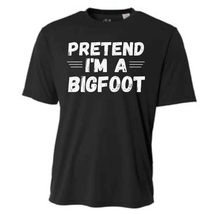 Cute Pretend Im A Bigfoot Funny Halloween Tee Cooling Performance Crew T-Shirt