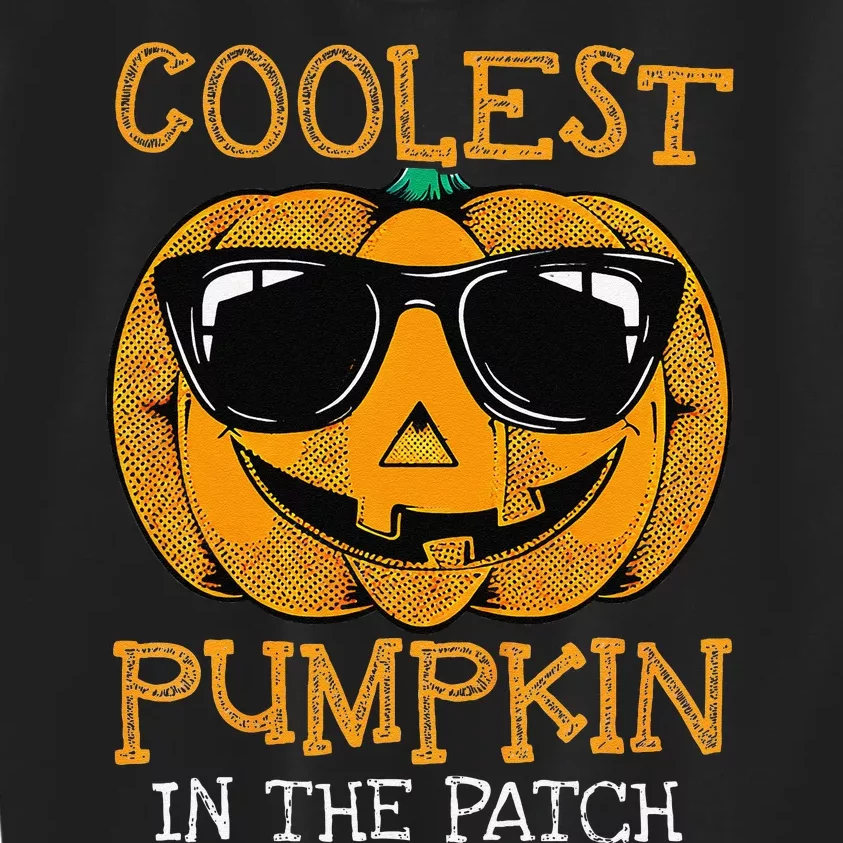 Coolest Pumpkin In The Patch Halloween Kids Sweatshirt