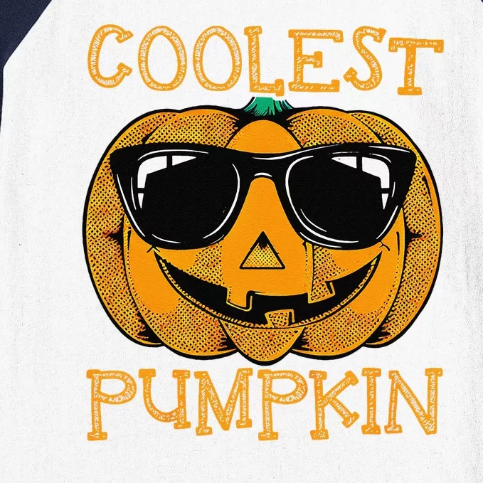 Coolest Pumpkin In The Patch Halloween Baseball Sleeve Shirt