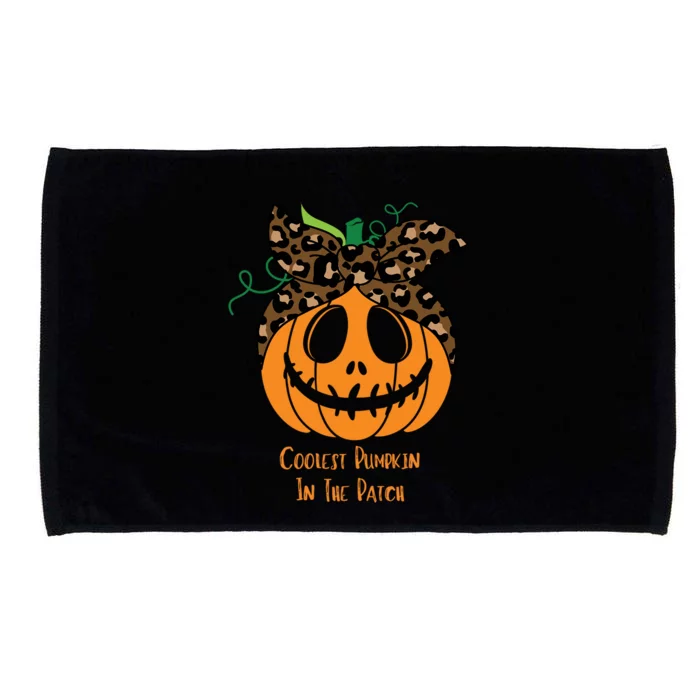 Coolest Pumpkin In The Patch Jackolantern Leopard Head Scarf Cool Gift Microfiber Hand Towel