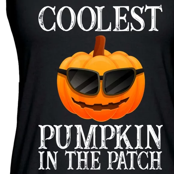 Coolest Pumpkin In The Patch Funny Halloween Ladies Essential Flowy Tank