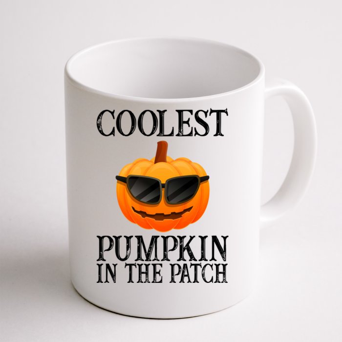 Coolest Pumpkin In The Patch Funny Halloween Front & Back Coffee Mug