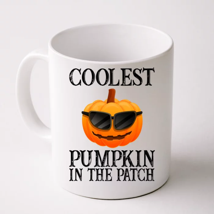 Coolest Pumpkin In The Patch Funny Halloween Front & Back Coffee Mug