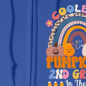 Coolest Pumpkins In The Patch 2Nd Grade Teacher Great Gift Full Zip Hoodie