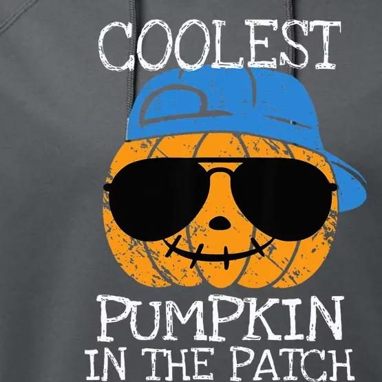 Coolest Pumpkin In The Patch Halloween Performance Fleece Hoodie