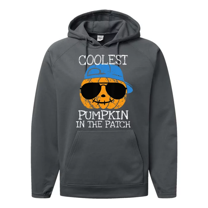 Coolest Pumpkin In The Patch Halloween Performance Fleece Hoodie