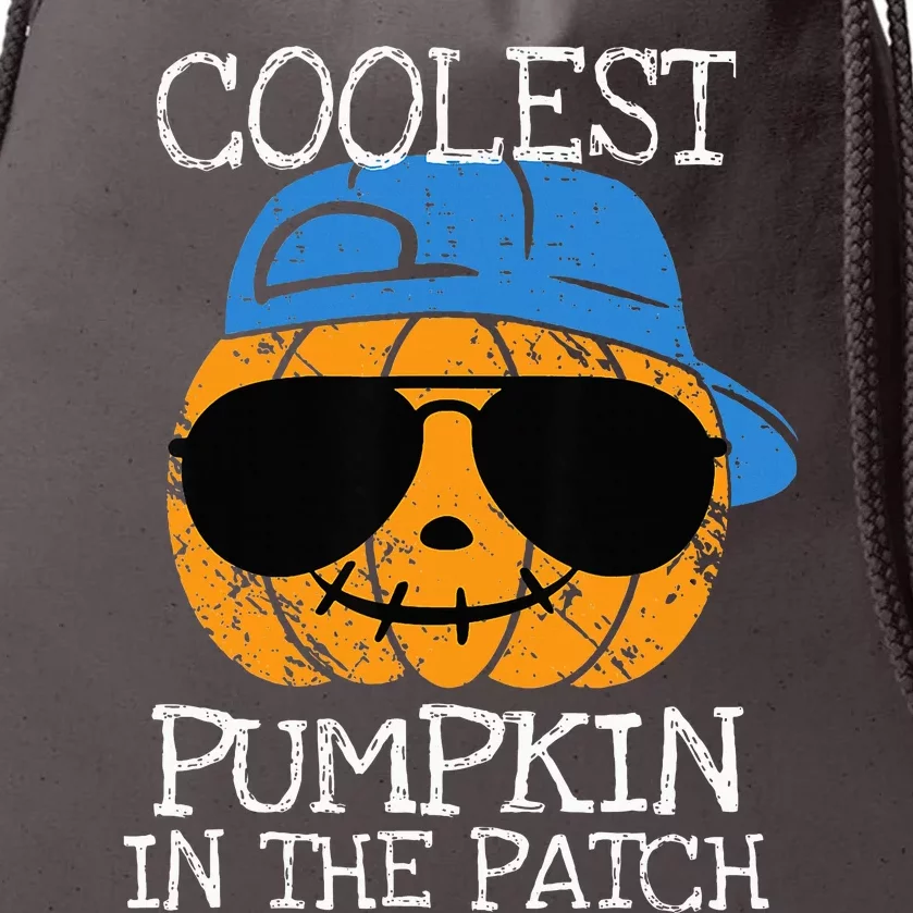 Coolest Pumpkin In The Patch Halloween Drawstring Bag