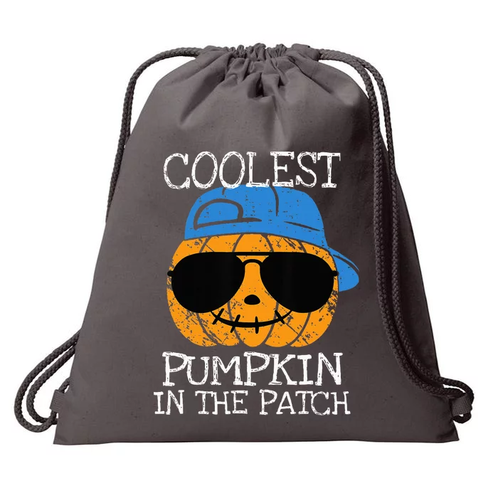 Coolest Pumpkin In The Patch Halloween Drawstring Bag