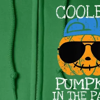 Coolest Pumpkin In The Patch Halloween Full Zip Hoodie