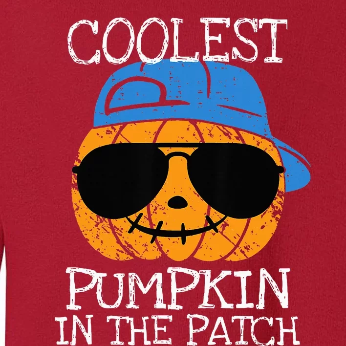 Coolest Pumpkin In The Patch Halloween Toddler Sweatshirt