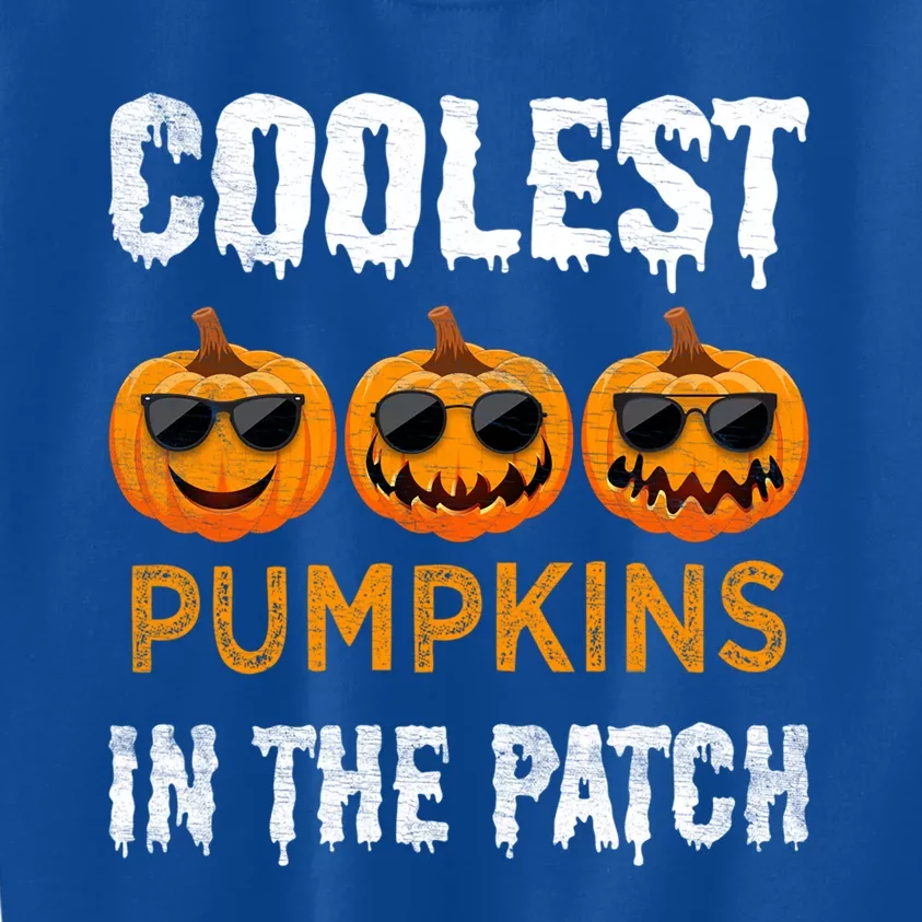 Coolest Pumpkins In The Patch Halloween Gift Kids Sweatshirt