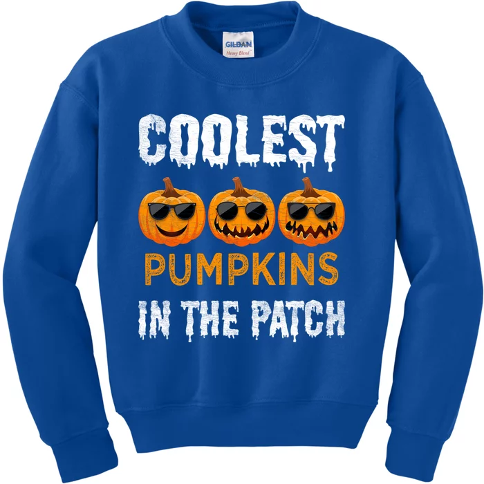 Coolest Pumpkins In The Patch Halloween Gift Kids Sweatshirt