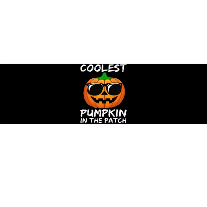 Coolest Pumpkin In The Patch Funny Halloween Bumper Sticker