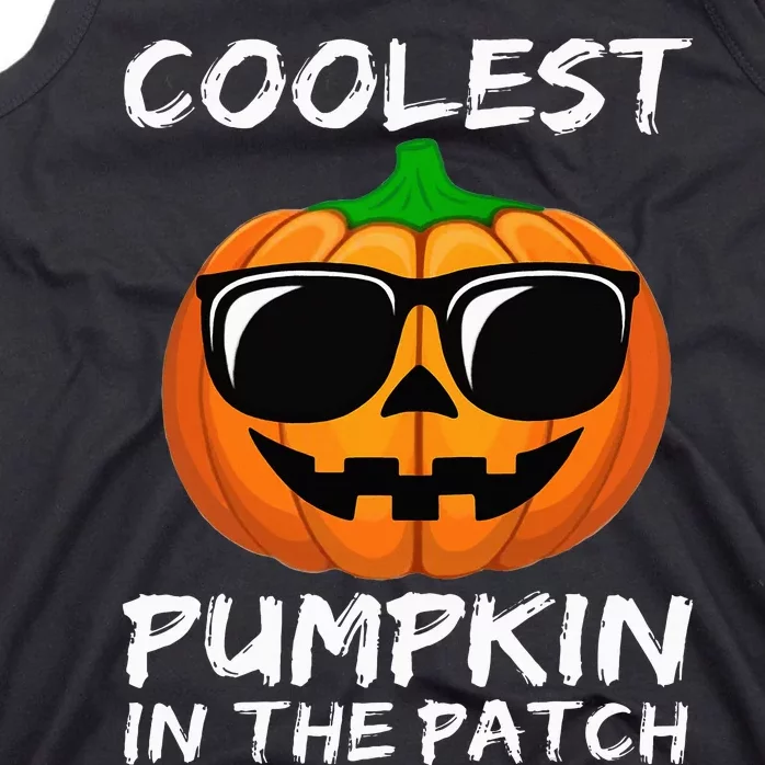 Coolest Pumpkin In The Patch Funny Halloween Tank Top