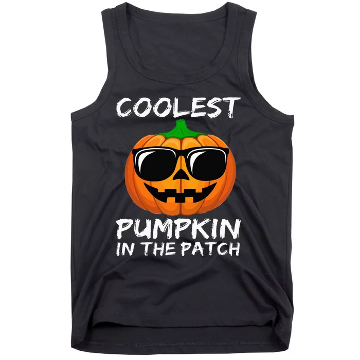 Coolest Pumpkin In The Patch Funny Halloween Tank Top