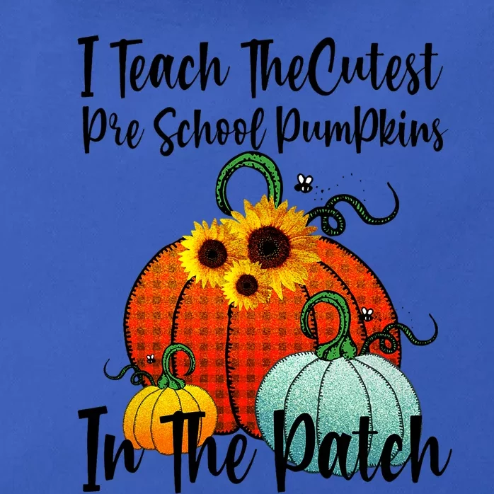 Cutest Pumpkins In Patch Pre School Teacher Fall Halloween Zip Tote Bag