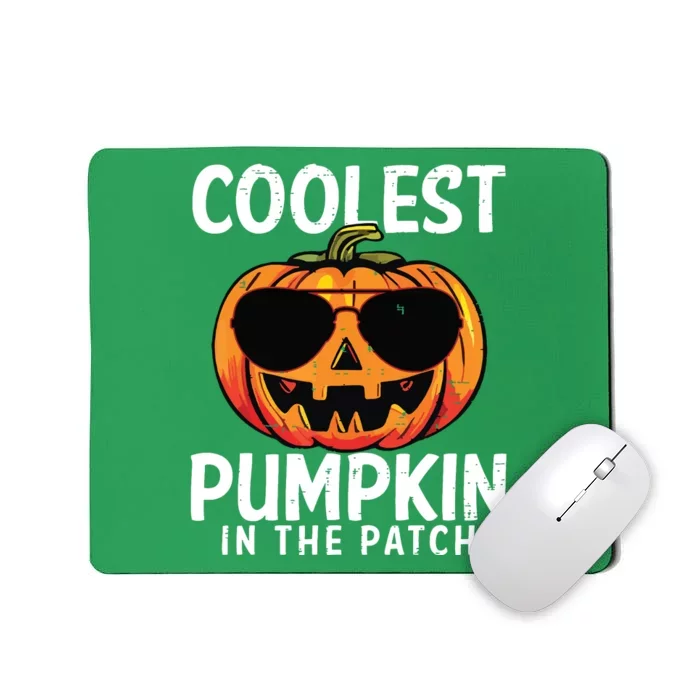 Coolest Pumpkin In The Patch Toddle Boy Halloween Kids Mousepad