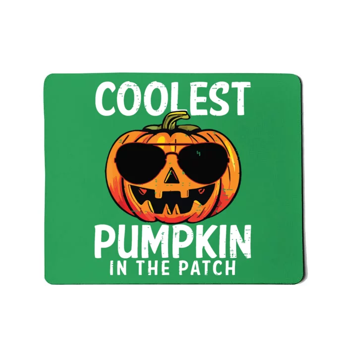 Coolest Pumpkin In The Patch Toddle Boy Halloween Kids Mousepad