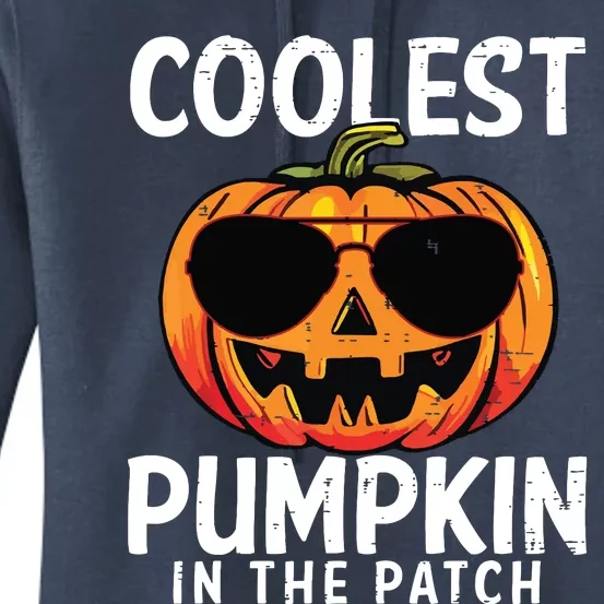 Coolest Pumpkin In The Patch Toddle Boy Halloween Kids Women's Pullover Hoodie