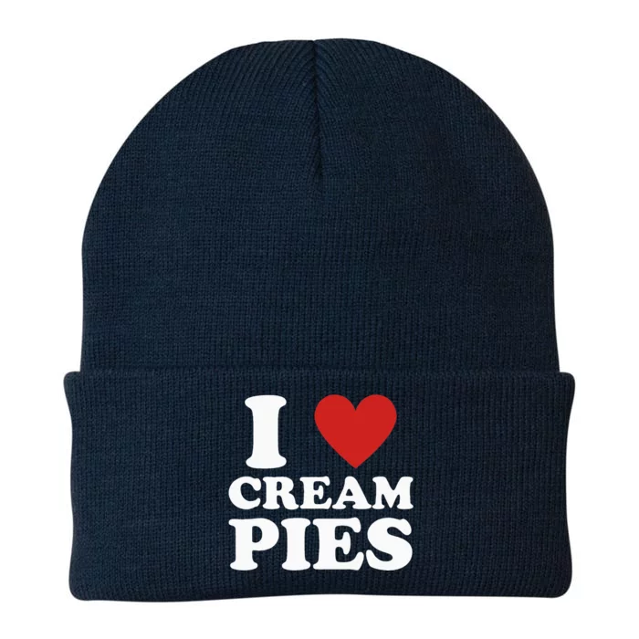 Cream Pie I Love Cream Pies Knit Cap Winter Beanie