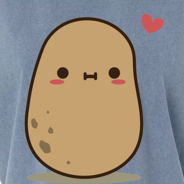 Cute Potato In Love Garment-Dyed Women's Muscle Tee