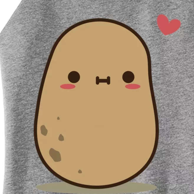 Cute Potato In Love Women’s Perfect Tri Rocker Tank