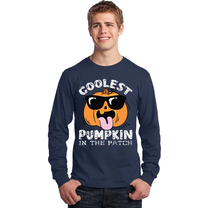 Coolest Pumpkin In The Patch Toddle Boy Halloween Kids Tall Long Sleeve T-Shirt