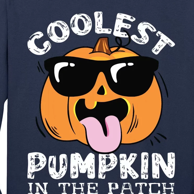 Coolest Pumpkin In The Patch Toddle Boy Halloween Kids Tall Long Sleeve T-Shirt